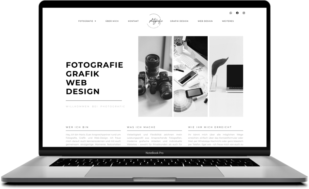 Header Web Design | Web Design | photografic